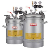 SATA 177741 Напорный бак 24 л с одним регулятором давления, пневматическим миксером