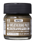 Mr. Hobby Краска 40 мл Mr. Weathering COLOR WP01 MUD BROWN