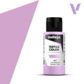 Краска Vallejo 40537 для ткани, цвет сиреневый металлик (Metal Lilac), 60 мл