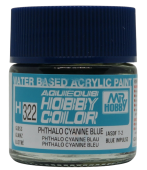 Mr. Hobby Краска 10 мл H322  PHTHALO CYANINE BLUE