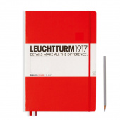 Leuchtturm1917 Блокнот нелинованный Master A4+, 235 страниц, твердая обложка, цвет красный