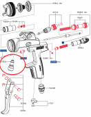 93526 Штуцер для подключения шланга подачи материала для SATAjet 3000 K, jet K3