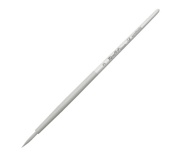 Кисть Roubloff серии Aqua white round №3, белоснежная синтетика, круглая, короткая ручка