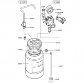 SATA 17384 Регулятор давления с перепускным клапаном для напорного бачка 2 л
