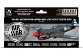 71184 Набор красок Vallejo US Army Air Corps China-Burma-India (CBI) Pacific Theather WWII (8 цветов)