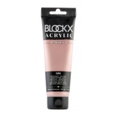 Розовое золото металлик, краска акриловая Blockx Artist, 120 мл