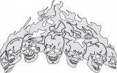 Трафарет Artool HOT HEADZ TEMPLATE SET (FH HH 2)