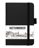 Sketchmarker Блокнот для зарисовок 140 г/кв. м, 80 л, 9*14 см, твердая обложка, черный