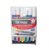 Набор маркеров Sakura Pen-Touch 6 шт. (основные цвета), средний стержень