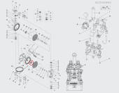 Iwata 94449631 Держатель диафрагмы (внутренний) DDP120B