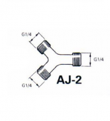 Iwata AJ-2 Тройник для воздушной магистрали G1/4 наружн.