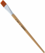 Кисть Альбатрос серии Хобби, из упругой синтетики, плоская №22