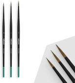 Набор кистей Vallejo Pro Modeler Design Set (0, 1, 2) из натурального волоса