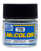 Mr. Hobby Краска 10 мл C78 METAL BLACK