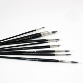 Angelo Holland 2001 Кисть нейлон круглая, ручка удлиненная матовая  №4