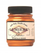 Нерастекающаяся металлическая краска по тканям Jacquard Lumiere бронза 67 мл