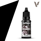 Vallejo Surface Primer Black акриловый полиуретановый грунт черный, 17 мл