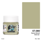 Краска спиртовая Jim Scale, цвет Грязно-белый Deck tan, 10 мл