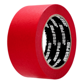 JETA PRO 58380 Лента маскирующая красная, водостойкая, устойчивая к УФ, 90°С, 50 мм x 40 м