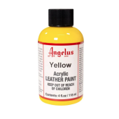 Краска для кожи и ткани Angelus Leather Acrylic Paint 075 Yellow, 118 мл