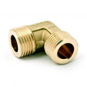 Pegas Уголок для компрессора резьба наружная 3/8", латунь