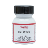 Краска для кожи и ткани Angelus Leather Acrylic Paint 105 Flat white, 29,5 мл