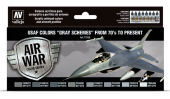 71156 Набор красок Vallejo USAF colors “Grey Schemes” from 70’s to present (8 цветов)
