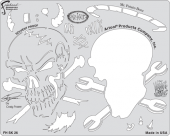 Трафарет Artool WRATH OF SKULLMASTER (FH SK26 SP)