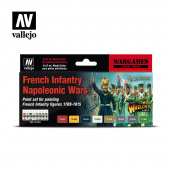 70164 Набор красок Vallejo French Infantry Napoleonic Wars (8 цветов)