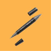 Маркер двусторонний акриловый Fat&Skinny FSTA-14 mid yellow