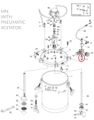 Iwata 04018130 Адаптер красконагнетательного бака серии PET
