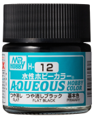 Mr. Hobby Краска 10 мл H12 FLAT BLACK