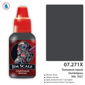 Краска спиртовая Jim Scale, цвет Танковый серый Dunkelgrau RAL 7021, 18 мл