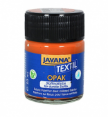 Нерастекающаяся краска по темным тканям C.Kreul Javana Tex Opak оранжевая 50 мл