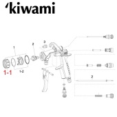 Гайка воздушной головы Iwata BA4