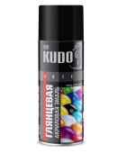 Краска аэрозольная акриловая KUDO RAL 9005 черная матовая, 520 мл, (1/12) 222827
