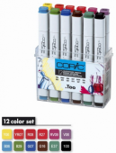 Набор маркеров Copic Classic Bright Colours (12 шт. в пластиковой упаковке)