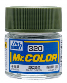 Mr. Hobby Краска 10 мл C320  DARK GREEN