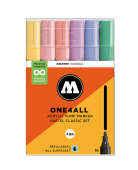 Набор маркеров Molotow ONE4ALL 227HS Pastel Classic Set (4 мм / 6 шт.)