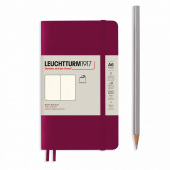 Leuchtturm1917 Блокнот нелинованный Classic В5, 123 пронумерованных страниц, мягкая обложка, цвет красный портвейн