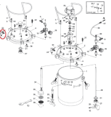 Iwata 04015450 Двухходовой клапан (выход жидкости) красконагнетательного бака серии PET