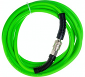 Pegas Шланг салатовый резиновый пневматический с быстрым соединением, 5 м, 6*12 мм