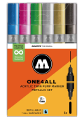 Набор маркеров Molotow ONE4ALL Acrylic Twin Metallic Set (6 шт.)