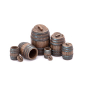 MiniWarPaint Бочки открытые с крышками