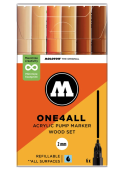 Набор маркеров Molotow ONE4ALL 127HS Wood Set (2 мм / 6 шт.)
