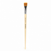 Кисть Альбатрос серии Хобби, из синтетики разной длины, плоская №18