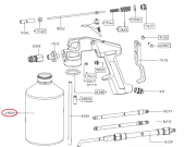 SATA 41806 Алюминиевый бачок 1,0 л  в сборе для HRS