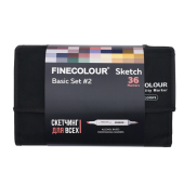 Набор маркеров Finecolour Sketch 'Базовый №2' (36 шт. в пенале)