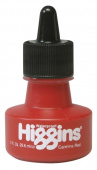 Чернила Higgins Carmine Red «Dye-Based» 29,6 мл, карминно-красные, неводостойкие