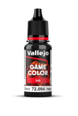 72094 Vallejo Game Color Black Ink Черные чернила, 17 мл
